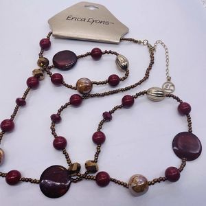 ERICA LYONS DESIGNER LONG CHAIN 40" NECKLACE NEW TAGS